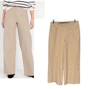 OLD NAVY High-Waisted Pull-On Pixie Wide-Leg Tan Pant LARGE
